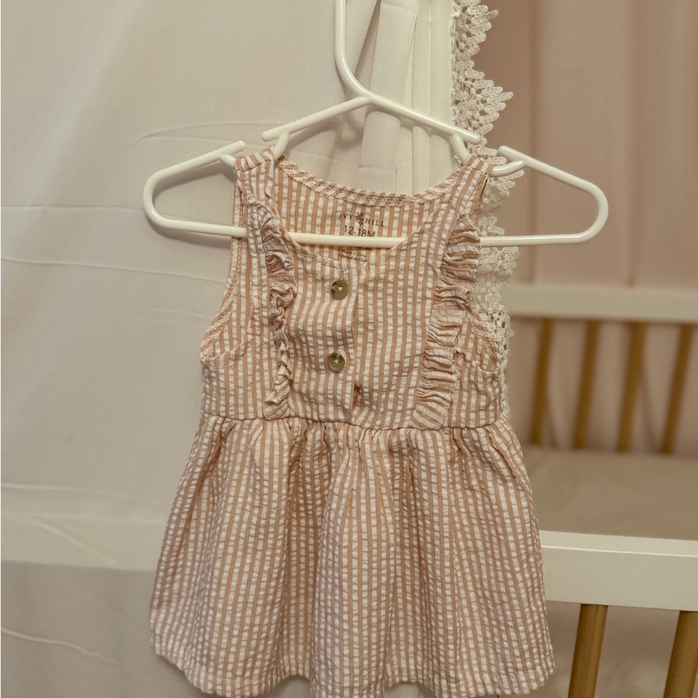 Ivy Hill Striped Sleeveless Baby Dress